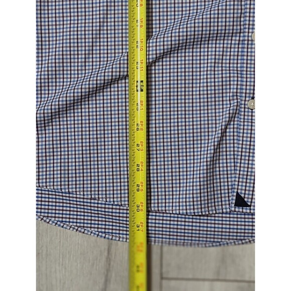 UNTUCKIT Mens Sz 3XL XXXL Blue  Purple White Gingham Check Long-Sleeve Button-Up - Picture 8 of 12